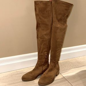 WISHBONE Suede Over-the-Knee Boots / SIZE 7
